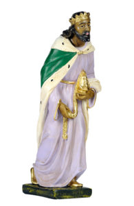 figura in gesso dipinto a mano di re magio arte barsanti toscana
